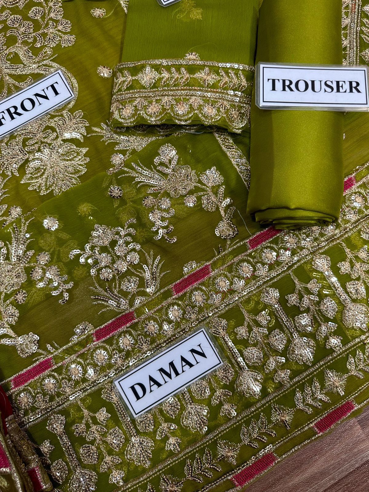 ASIM JOFA Chiffon Embroidered Luxury Unstiched 3pc✓