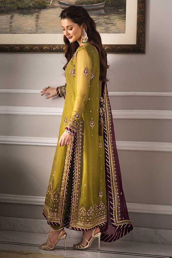 ASIM JOFA Chiffon Embroidered Luxury Unstiched 3pc✓