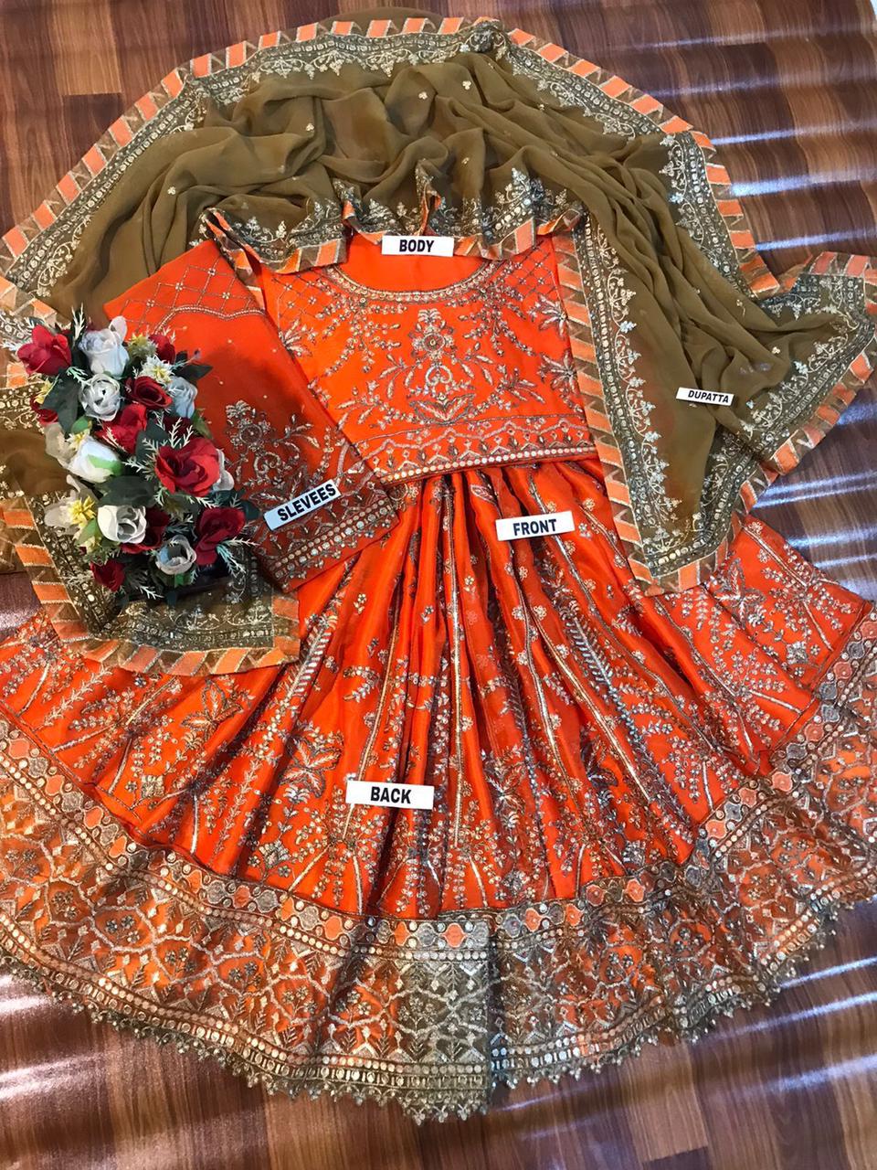 ASIM JOFA Chiffon Embroidered Frock Luxury Unstiched 3pc✓